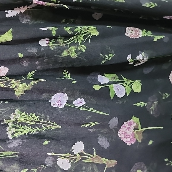 NA-KD sheer high neck floral dress size XS - Picture 7 of 9